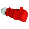 Розетка кабельная 16A 5п(3P+N+PE) 6ч, 400В, IP44 Quick-Connect BALS 3136
